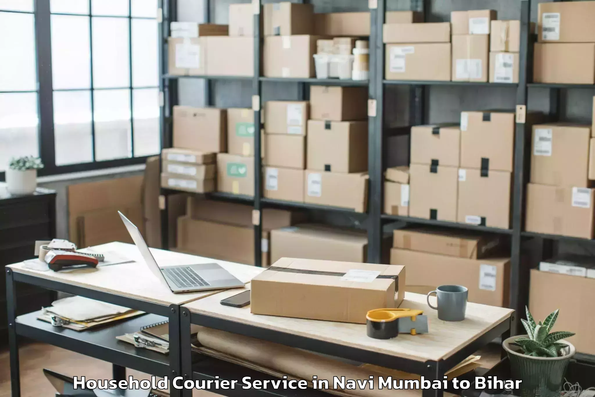 Book Your Navi Mumbai to Taraiya Household Courier Today